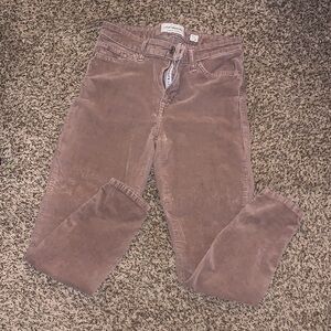 Lucky Brand Women's corduroy Straight Leg Pants in pink